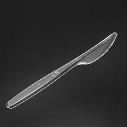 Нож одноразовый столовый 100шт Прозрачный