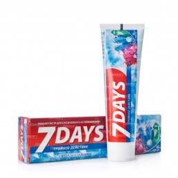 7 DAYS Зубная паста 100мл Тройное действие