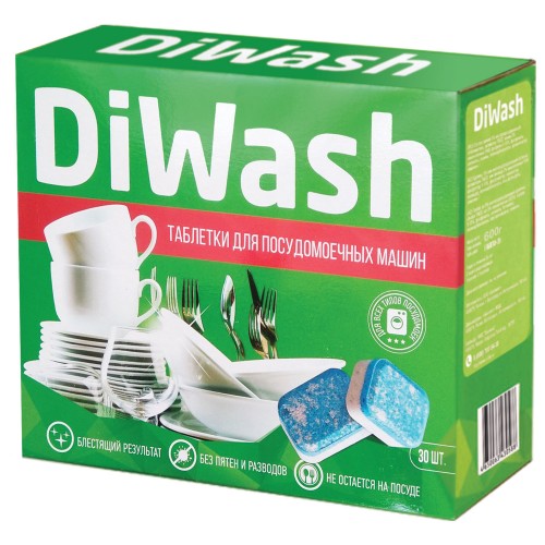 DIWASH Таблетки для посудомоечных машин 30шт