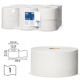 TORK Туалетная бумага 1сл 200м Universal Система T2 (12 01 97)