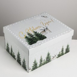 Складная коробка «Уютного нового года», 30 × 24.5 × 15 см 5003740