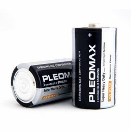 PLEOMAX Батарейка солевая R20 D 1.5V 2шт