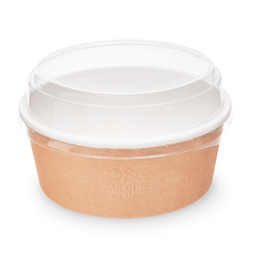 OSQ Крышка КУПОЛЬНАЯ PET для контейнера ROUND BOWL 620/750/1000мл