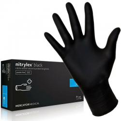 NITRYLEX PF Перчатки нитриловые неопудренные 100шт XL Черные