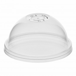 Крышка купольная прозрачная для стакана Bubble Cup д-90мм 50шт С отверстием