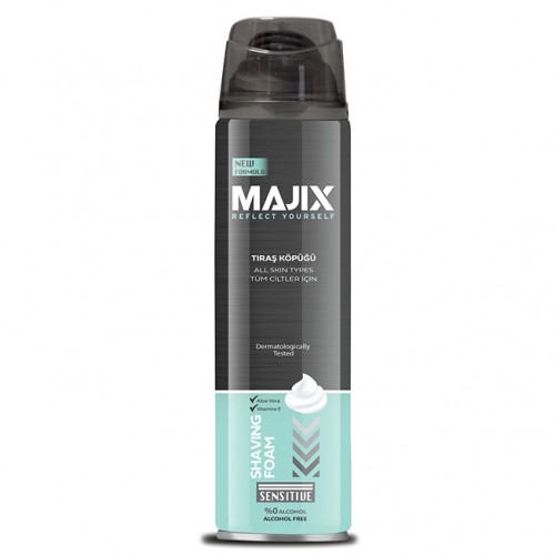 MAJIX Пена для бритья 200мл Sensitive MAJIX Пена для бритья 200мл Sensitive