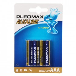 PLEOMAX Батарейки алкалиновые ААА LR03/1.5V 2шт
