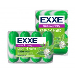 EXXE Крем-мыло косметическое 4х90гр Зеленый чай