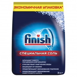 FINISH Соль для смягчения воды и удаления накипи в посудомоечных машинах 3кг