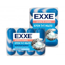 EXXE Крем-мыло косметическое 4х90гр Морской жемчуг