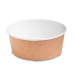 OSQ Контейнер бумажный круглый с пластиковой крышкой ROUND BOWL 1300мл Крафт