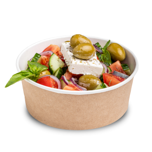 OSQ Контейнер бумажный круглый ROUND BOWL 750мл Крафт
