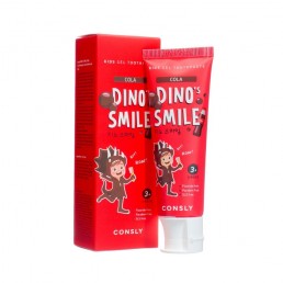 Детская гелевая зубная паста Consly DINO's SMILE c ксилитом и вкусом колы 60г
