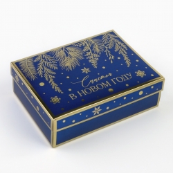 Коробка складная «Счастья в Новом году», 21 × 15 × 7 см 10399029
