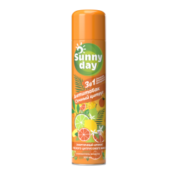 SUNNY DAY Освежитель воздуха 300мл Антитабак Сочный Цитрус