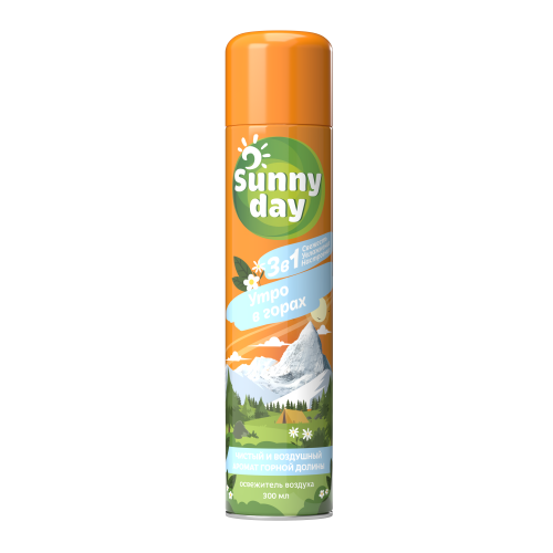 SUNNY DAY Освежитель воздуха 300мл Утро в горах SUNNY DAY Освежитель воздуха 300мл Утро в горах