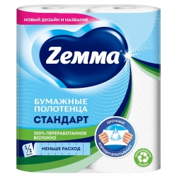 ZEMMA Полотенца бумажные 2сл 2рул ZEMMA Полотенца бумажные 2сл 2рул
