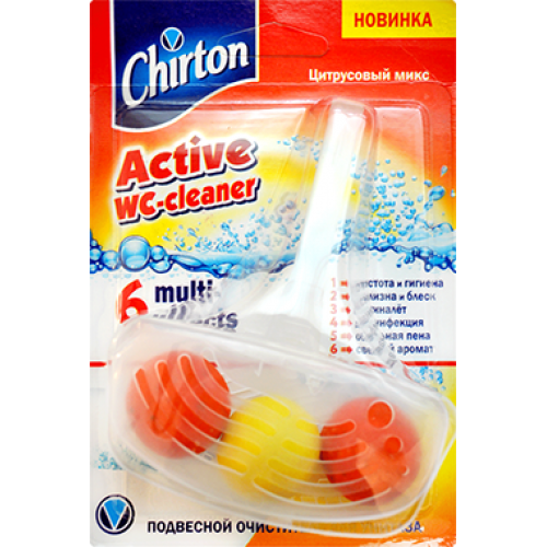 CHIRTON Подвесной очиститель для унитаза 45г Цитрусовый микс