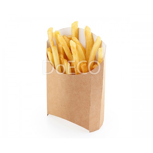 OSQ Упаковка для картофеля фри ECO FRY M 105x50x110мм Крафт