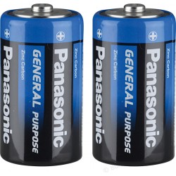 PANASONIC Батарейки солевые D-R20BE 1.5V 2шт
