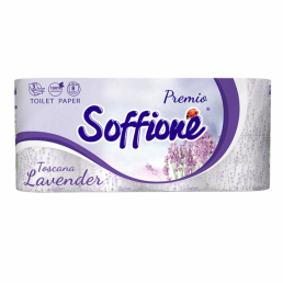 SOFFIONE PREMIO Туалетная бумага 3сл 8рул Toscana lavender