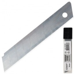 STAFF Сменные лезвия для ножей 18мм 10шт арт 235466