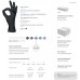 MEDIOK Перчатки нитриловые неопудренные 100шт XL Черные