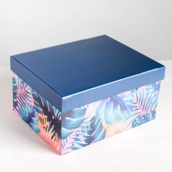 Складная коробка с крышкой 31.2х25.6х16.1см Tropical арт 4757484